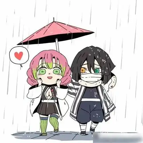 下雨时九柱会是什么心情,音柱最嗨,实弥就知道欺负祢豆子
