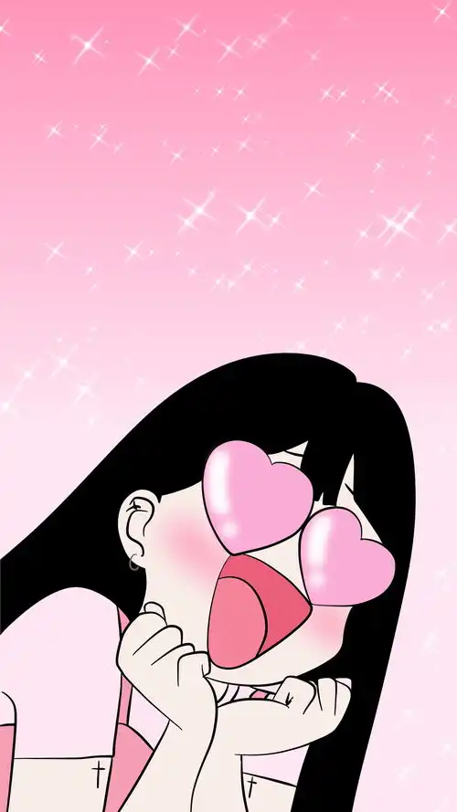 个性萌系粉色少女心壁纸
