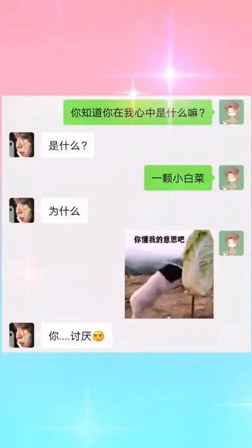 每帧都是表情包撩妹恋爱沙雕操作表情包小可爱已上线聊天记录
