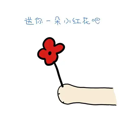 送你一朵小红花,相信坚持的美好,等待花开的惊喜
