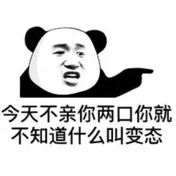表情包大佬只服熊猫今天我不亲你两口,你就不知道谁是老大
