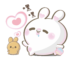 bunny可爱圆滚滚兔兔子表情包
