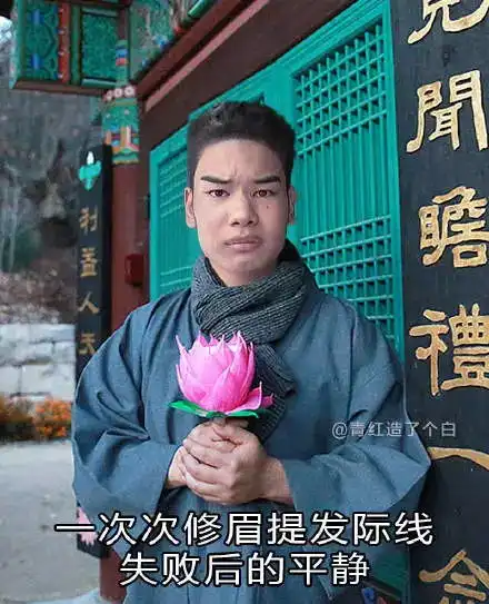 这个火爆全网的发际线男孩,已经被做成表情包了
