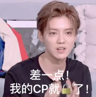 英俊的外貌下藏着八卦的心,鹿晗成节目嗑cp表情包担当