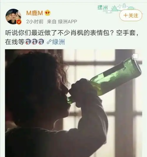 鹿晗在线求穿越火线肖枫的表情包,网友直呼怕你手机没容量
