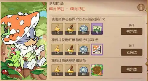猫和老鼠罗宾汉泰菲全新a级皮肤红蘑菇登场
