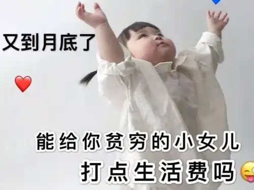 找爸妈要钱专用表情包可以再给您可爱的女儿一点钱吗
