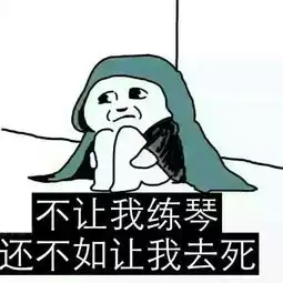 一大堆练琴表情包来了
