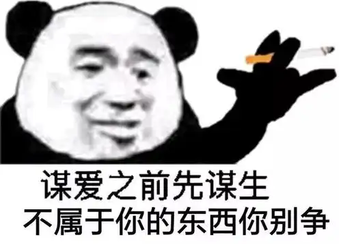 熊猫头表情包丨不错,很骚
