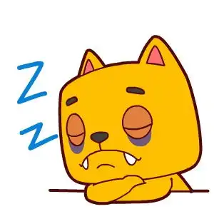 疲倦猫表情
