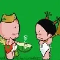 妞给爷笑一个情侣头像微信头像图片大全
