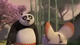 功夫熊猫师傅和阿宝

