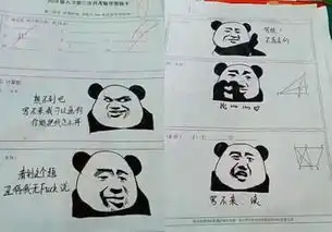 那些年交白卷的同学真刚啊,试卷上画表情包真牛,网友现在废了
