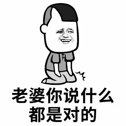 表情丨老公专用表情包老婆,你说什么都是对的
