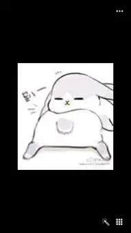 求两只小灰兔表情包一只兔子趴在另一只兔子身上类似如下
