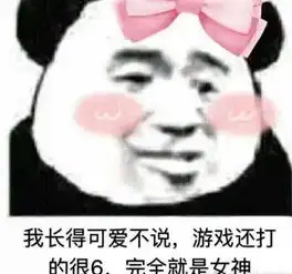 熊猫头专用搞笑表情包我长得可爱不说,完全就是女神