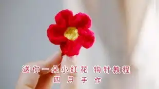 送你一朵小红花手环胸针教程
