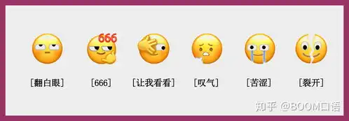 微信6个新表情上线,这些表情包用英语怎么说
