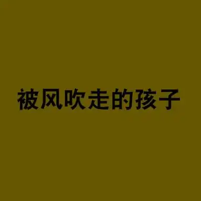 被风吹走的孩子
