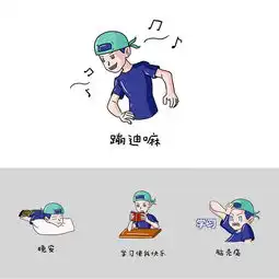 头巾男孩的日常生活表情包样机图片素材其他格式下载卡通手绘边框大全
