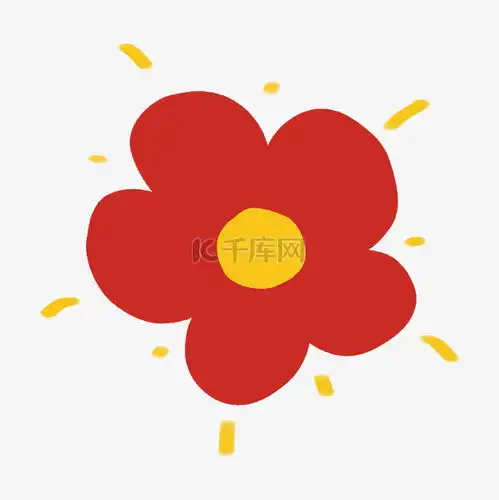 小红花红色小花花卉可爱小花花素材图片免费下载千库网