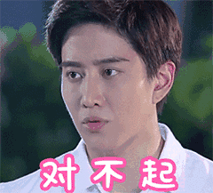 对不起shorry真人聊天动态表情图
