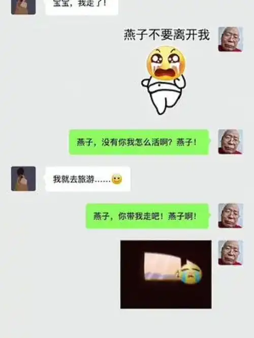 燕子,没有你我怎么活啊套路聊天艾特你想艾特的人表情包

