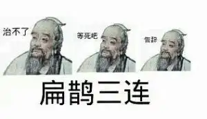 扁鹊三连表情包下载扁鹊三连治不了等死吧告辞表情下载飞翔下载
