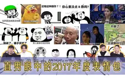 表情直男眼中的2017年度表情包骚话连篇回顾大热事件搞笑生活哔...表情
