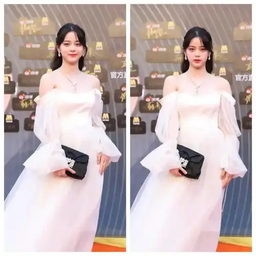 倪妮红毯没开美颜,被刘浩存周也艳压这,定毯神针地位不保了
