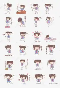 开学季女生表情包合集插画免费下载素材图片免费下载千库网

