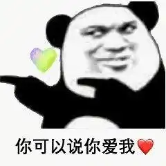 熊猫头表情包不说晚安了,我要和你一起睡觉
