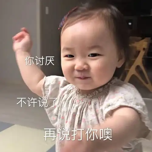 沙雕表情包l人家再也不是你的小宝贝了
