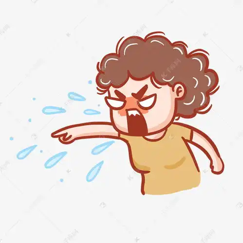 骂人喷口水表情包素材图片免费下载千库网
