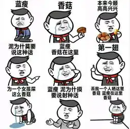 蓝瘦香菇表情包男生哈啰