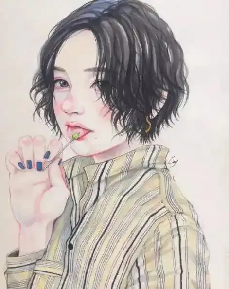 浪漫唯美的女女互动日本插画师笔下的妹子们让人脸红心跳
