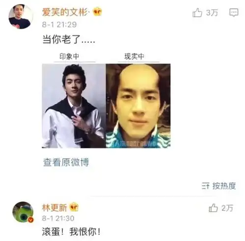 被网友发表情包群嘲林更新只回复了两个字

