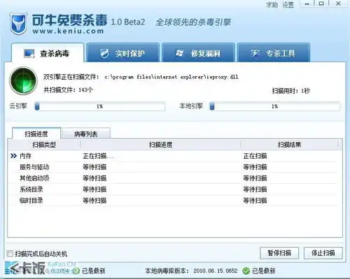 对可牛杀软来次简单的测试深奥的咱不懂
