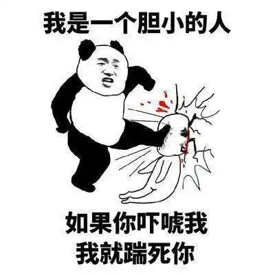 熊猫头怼人聊天表情包
