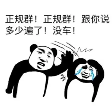 正规群,正规群,跟你说多少遍了没车炸群表情包
