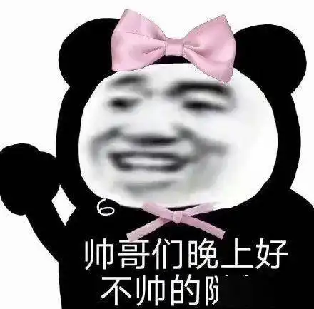 熊猫头表情包不你连想都不配
