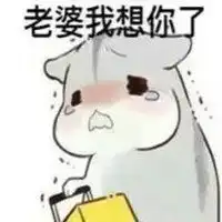 老婆我想你表情包微信头像图片大全
