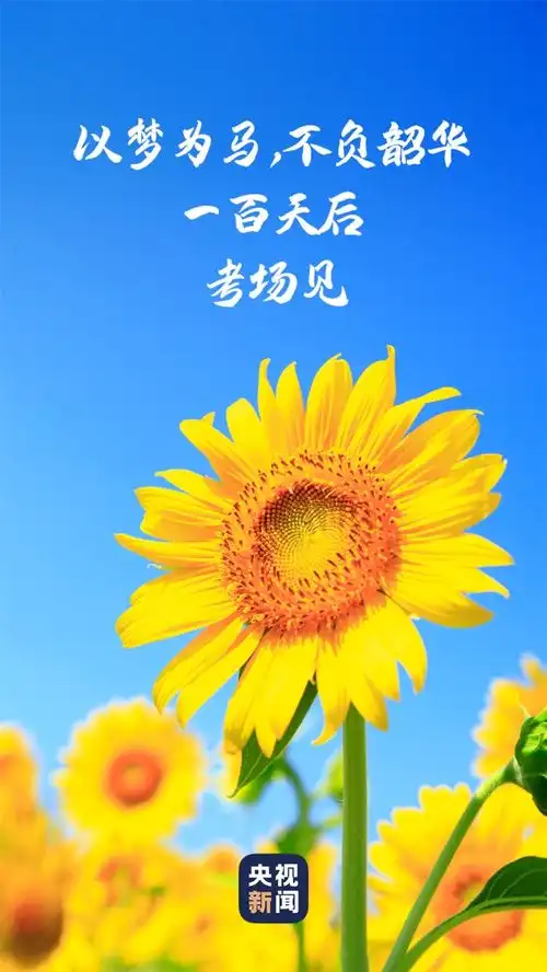 高考倒计时100天青春无悔,加油啊少年
