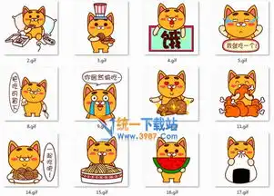 壮壮猫qq表情包壮壮猫吃货专题qq表情包最新版旗米拉下载站

