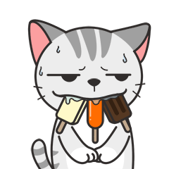 夏日猫小爷和虎小鲸qq表情gif猫小爷和虎小鲸微信动态表情
