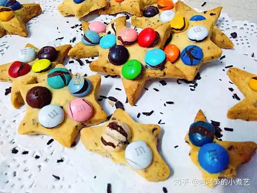 星星曲奇饼干,这个圣诞让我为你许个愿,愿你的生活缤纷多彩
