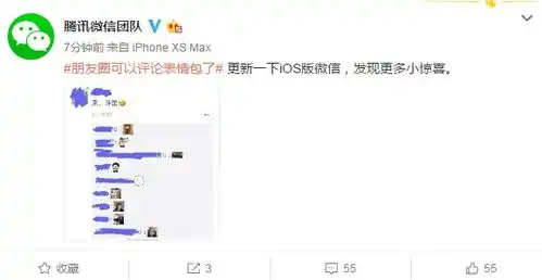 微信新版更新朋友圈可以评论表情包了
