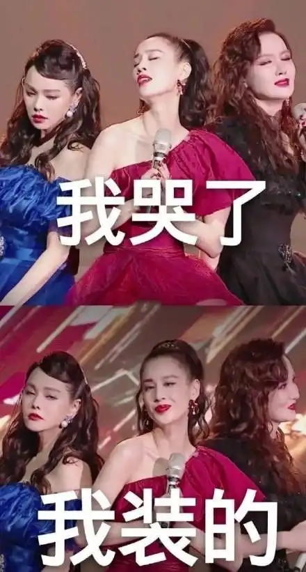 我哭了我装的表情包合集乘风破浪的姐姐搞笑表情包
