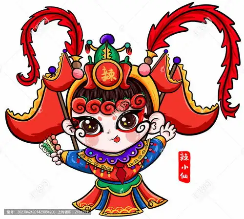 国潮京剧卡通形象,食品包装,包装设计,设计模板,汇图网
