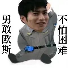 勇敢欧斯,不怕困难表情包
